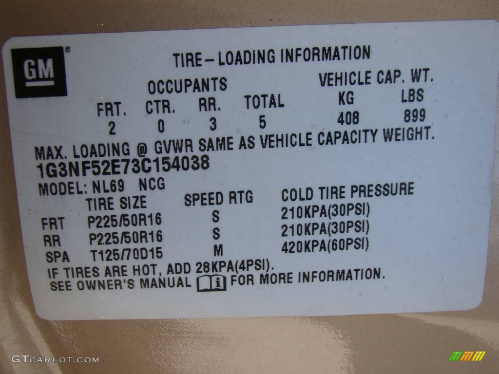 2003 Alero GLS Sedan - Sandstone Metallic / Neutral photo #26