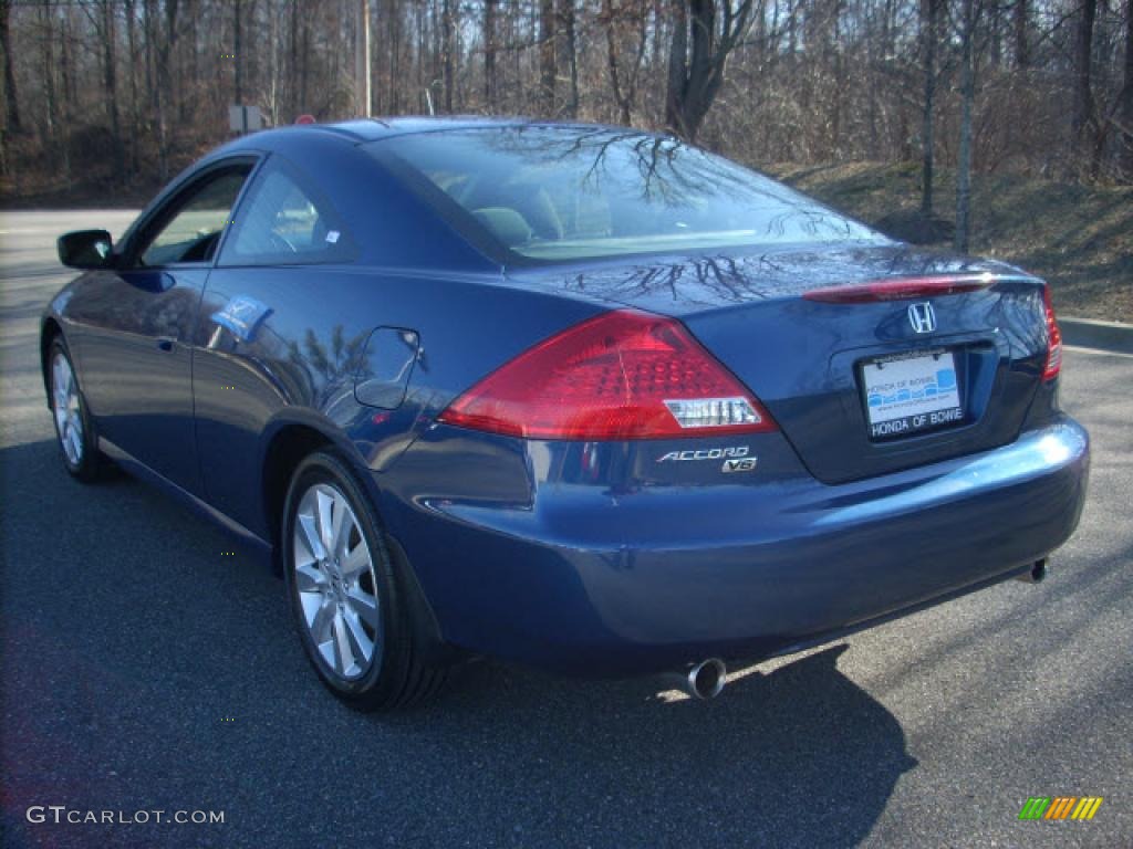 2007 Accord LX V6 Coupe - Sapphire Blue Pearl / Black photo #5