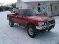 1993 Garnet Red Pearl Toyota Pickup Deluxe V6 Extended Cab  photo #1