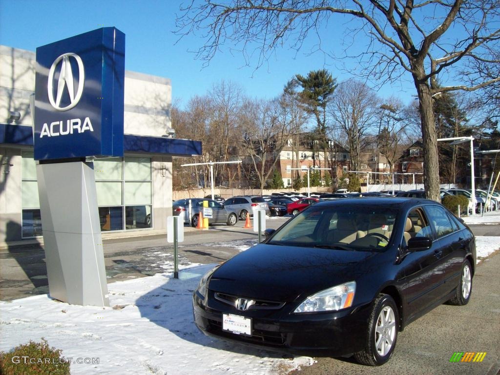 2003 Accord LX V6 Sedan - Nighthawk Black Pearl / Ivory photo #1