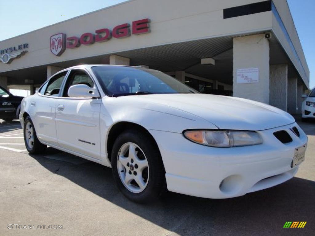 Arctic White Pontiac Grand Prix