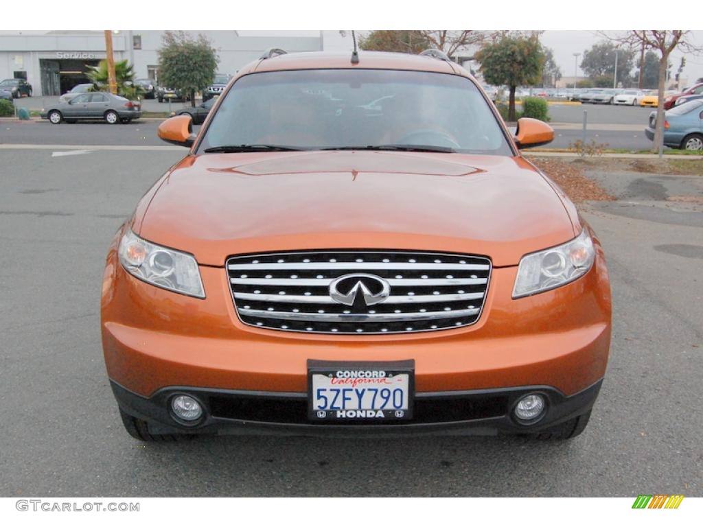 2003 FX 45 AWD - Liquid Copper Metallic / Brick/Black photo #8