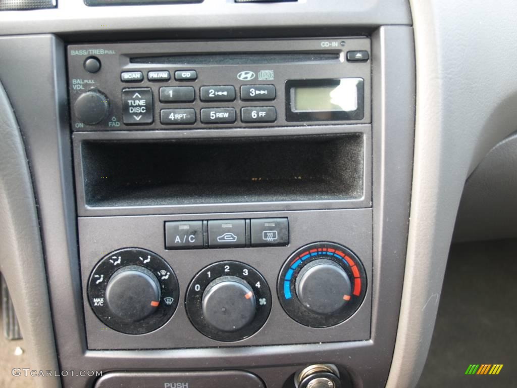 2006 Elantra GLS Sedan - Moonlit Dark Blue / Beige photo #11