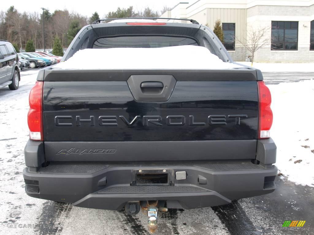 2003 Avalanche 1500 Z71 4x4 - Black / Dark Charcoal photo #5