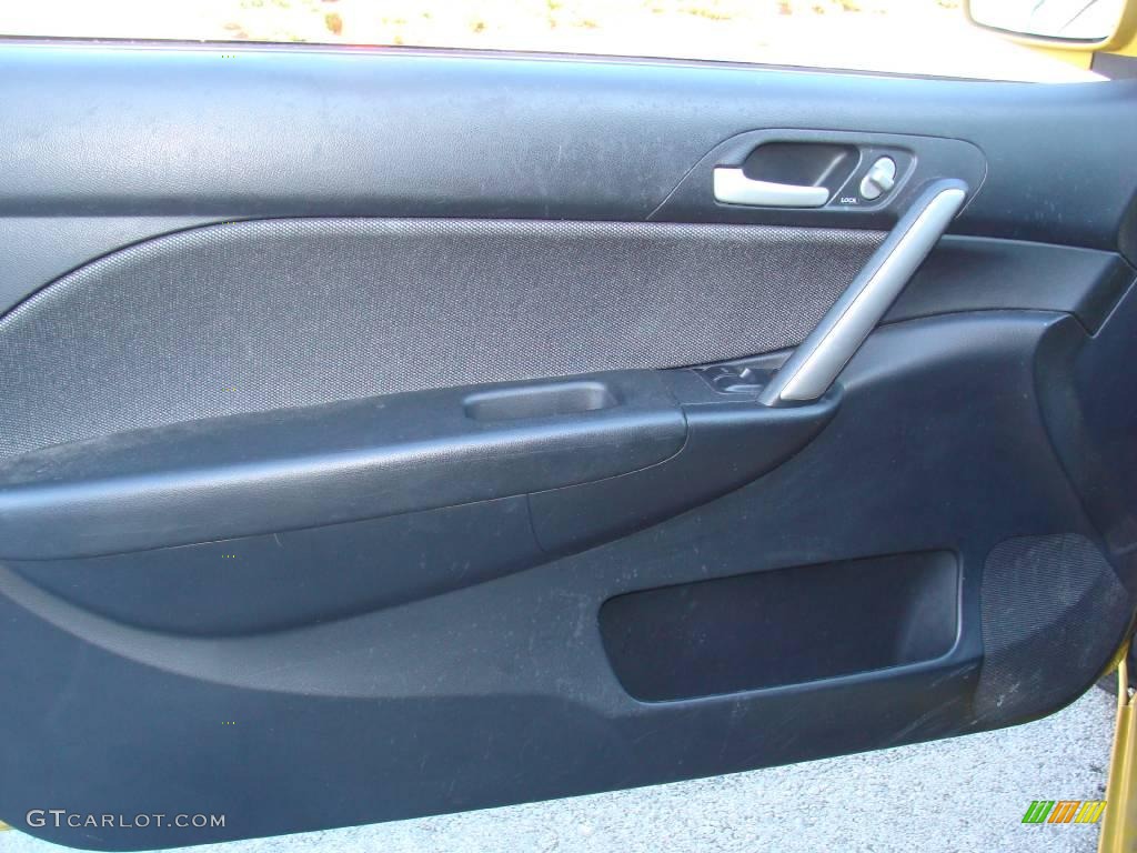 2002 Civic Si Hatchback - Yellow Pearl Metallic / Black photo #9