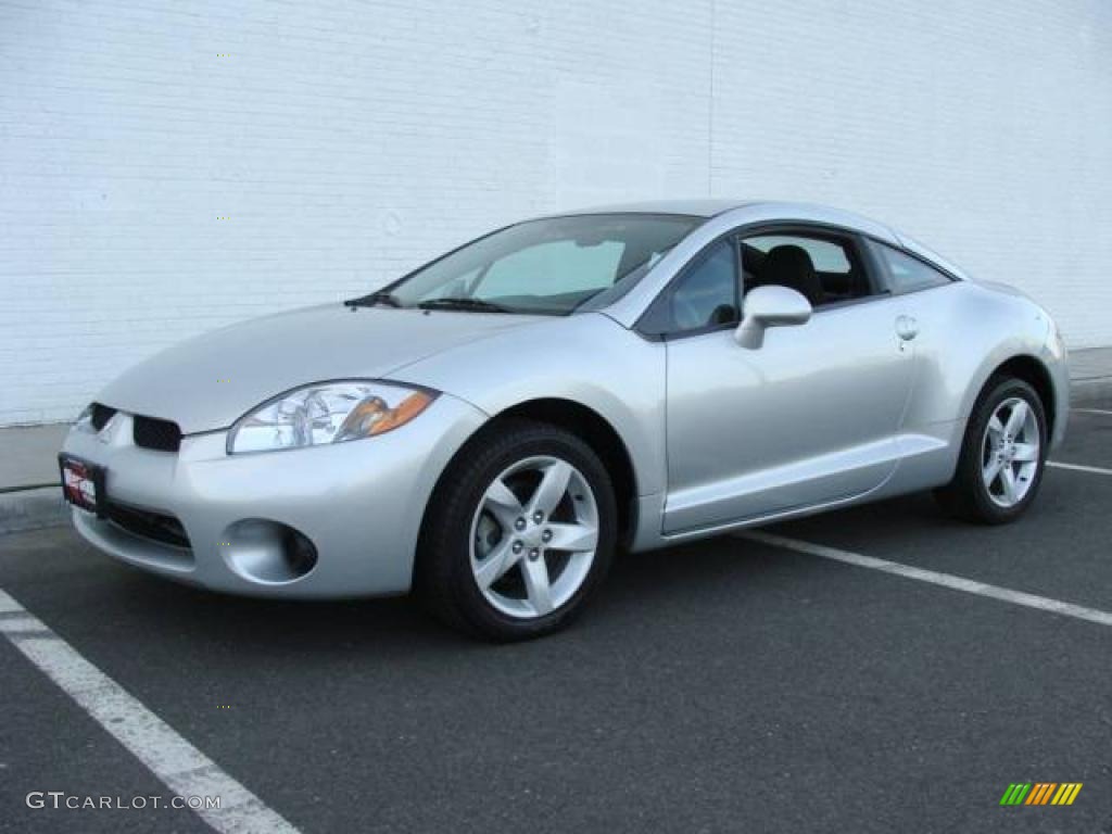 2007 Eclipse GS Coupe - Liquid Silver Metallic / Dark Charcoal photo #1