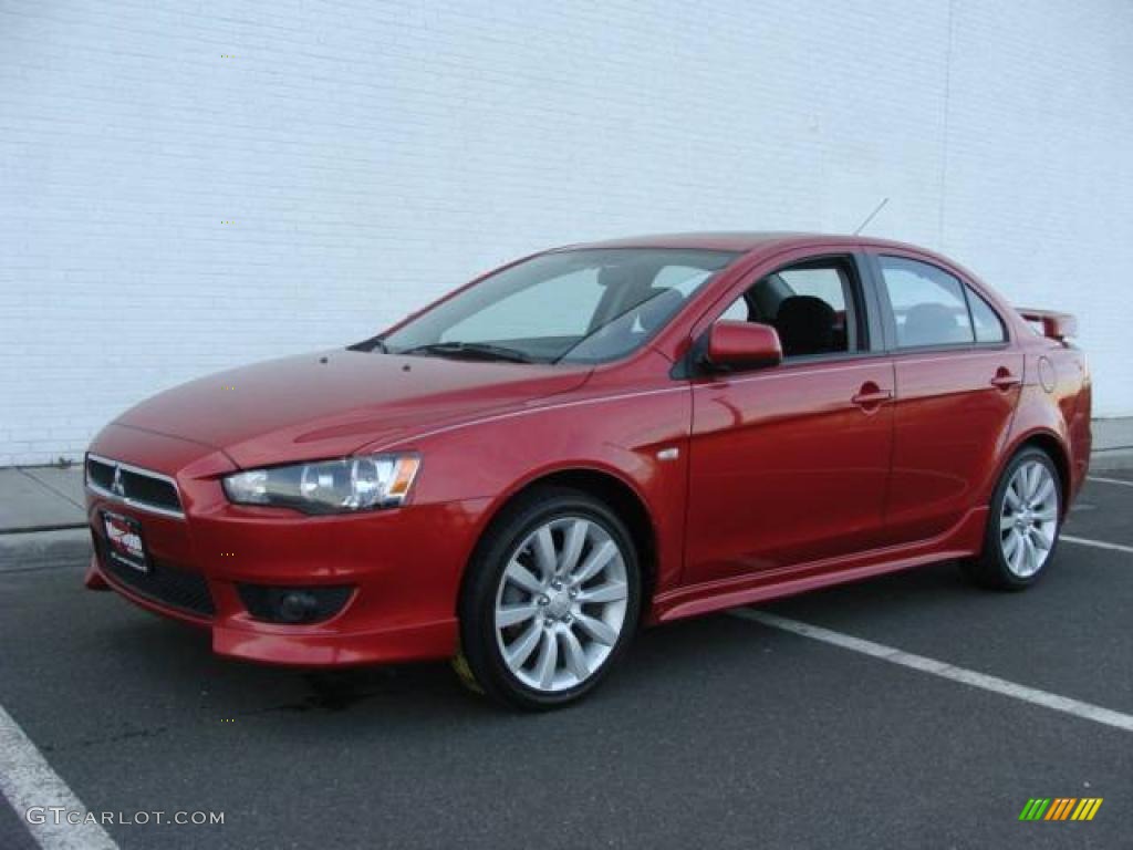 Rally Red Pearl Mitsubishi Lancer