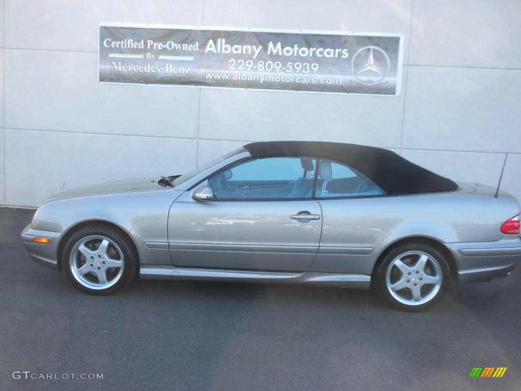 2003 CLK 430 Cabriolet - Pewter Silver Metallic / Ash photo #1