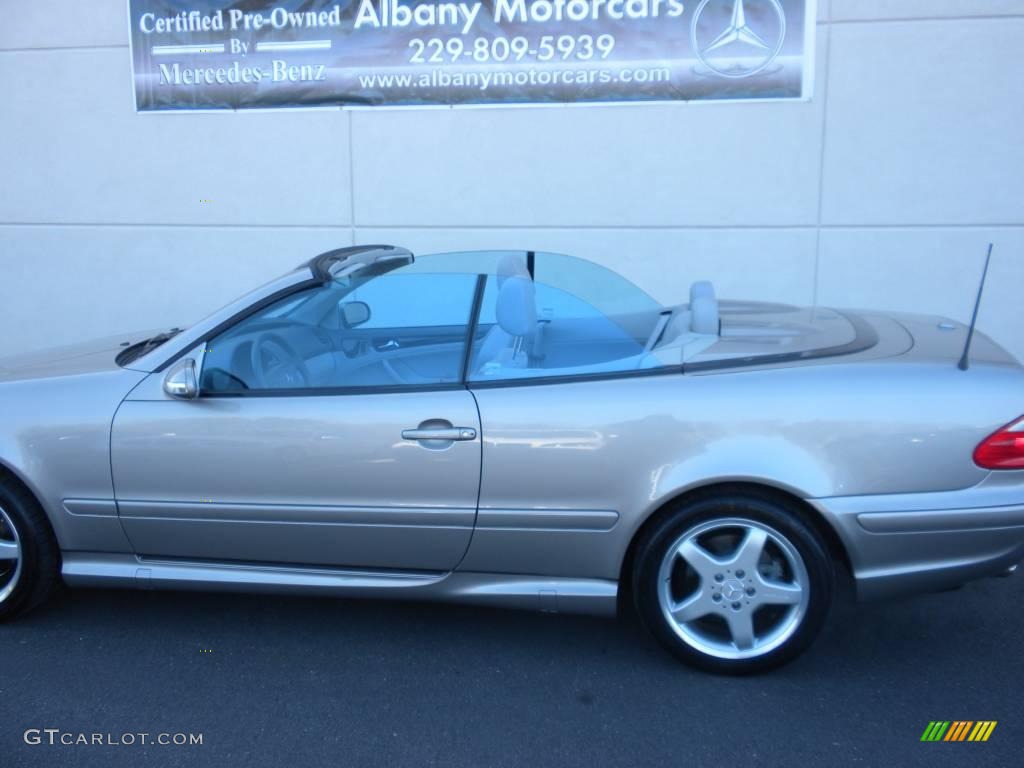 2003 CLK 430 Cabriolet - Pewter Silver Metallic / Ash photo #9