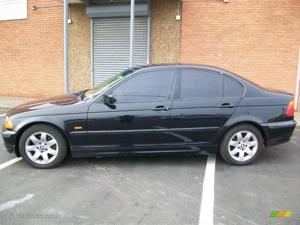 2001 3 Series 325i Sedan - Jet Black / Beige photo #3