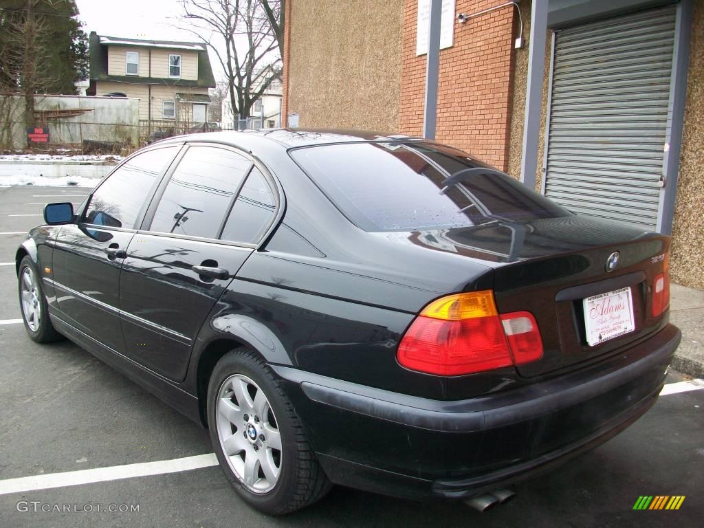 2001 3 Series 325i Sedan - Jet Black / Beige photo #4