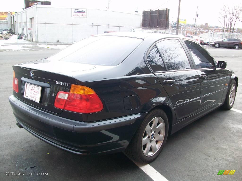 2001 3 Series 325i Sedan - Jet Black / Beige photo #5