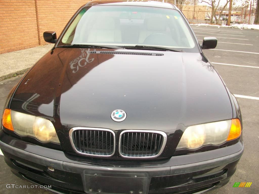 2001 3 Series 325i Sedan - Jet Black / Beige photo #6