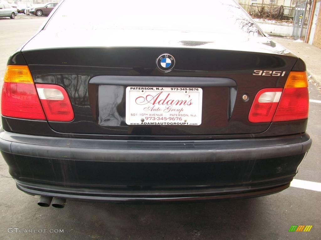 2001 3 Series 325i Sedan - Jet Black / Beige photo #7