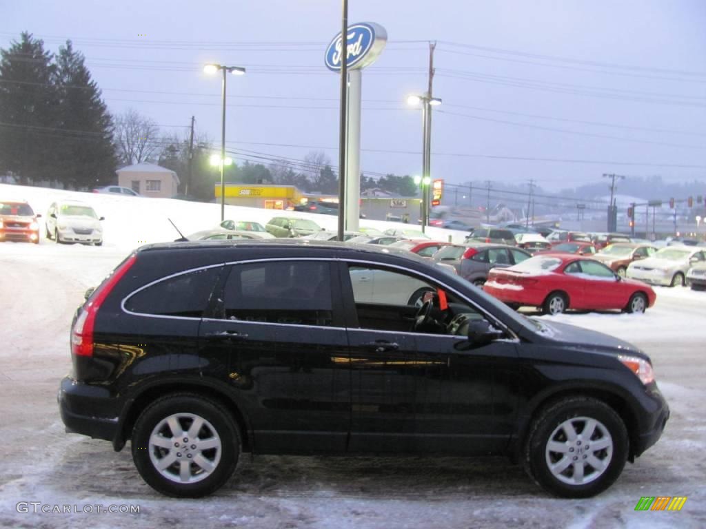 2008 CR-V EX-L 4WD - Nighthawk Black Pearl / Ivory photo #5