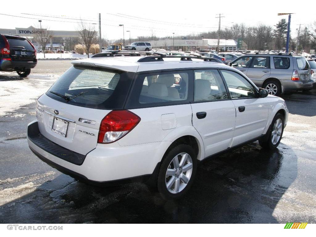 2008 Outback 2.5i Wagon - Satin White Pearl / Warm Ivory photo #5