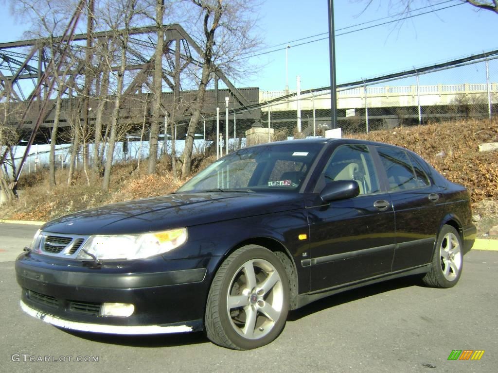 2000 9-5 SE V6t Sedan - Midnight Blue Metallic / Warm Beige photo #3