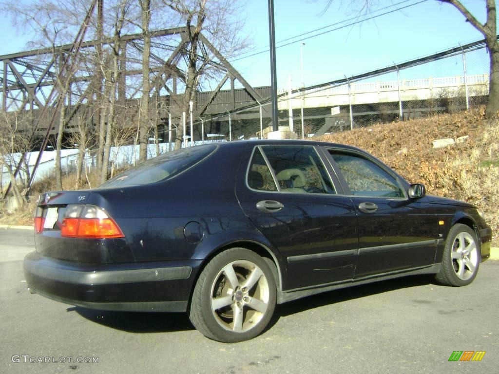 2000 9-5 SE V6t Sedan - Midnight Blue Metallic / Warm Beige photo #8
