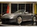 2004 Seal Grey Metallic Porsche 911 Turbo Cabriolet  photo #11