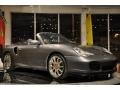 2004 Seal Grey Metallic Porsche 911 Turbo Cabriolet  photo #19