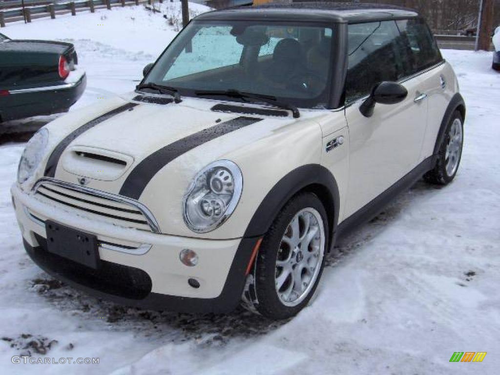 2005 Cooper S Hardtop - Pepper White / Cordoba Beige photo #1