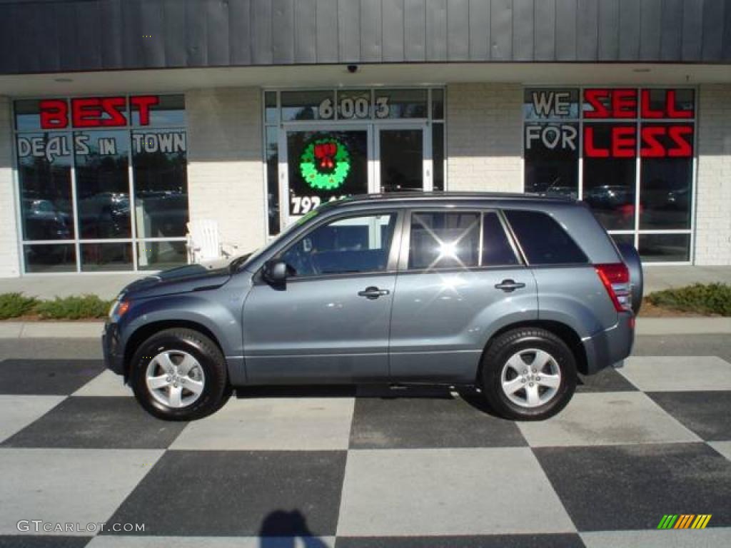 2008 Grand Vitara XSport - Azure Grey Metallic / Black photo #1