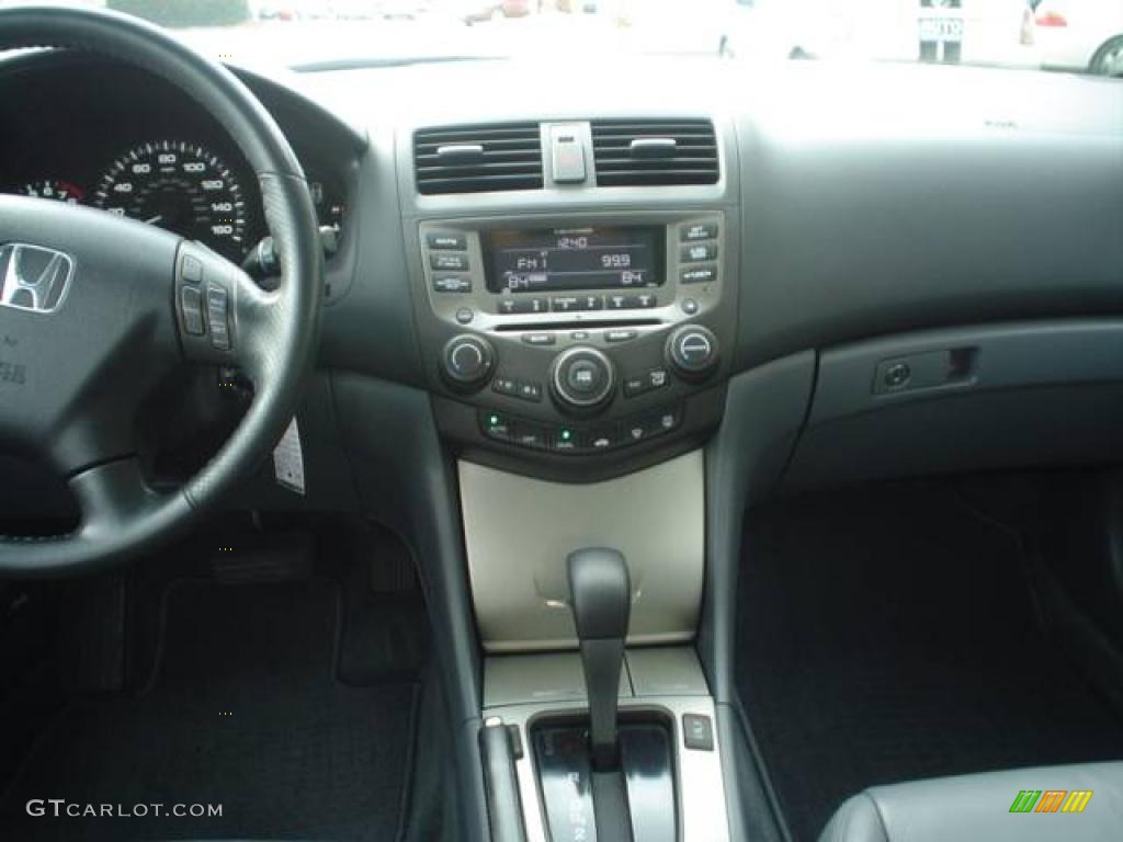 2007 Accord EX-L V6 Sedan - Cool Blue Metallic / Ivory photo #8