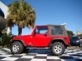 2006 Flame Red Jeep Wrangler SE 4x4  photo #2