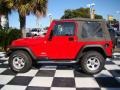 2006 Flame Red Jeep Wrangler SE 4x4  photo #3