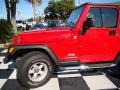 2006 Flame Red Jeep Wrangler SE 4x4  photo #25