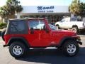 2006 Flame Red Jeep Wrangler SE 4x4  photo #35