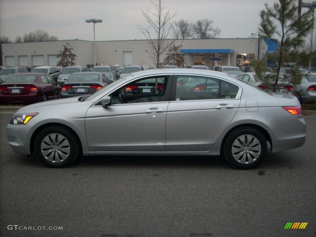 2008 Accord LX Sedan - Alabaster Silver Metallic / Gray photo #4