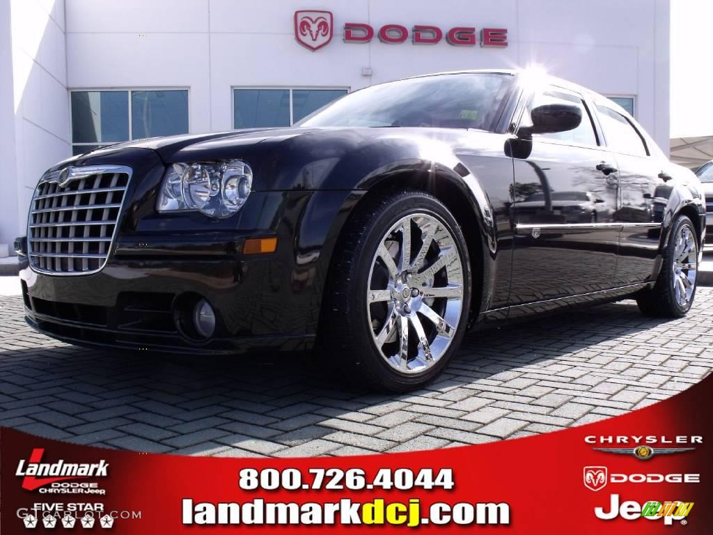 2008 300 C SRT8 - Brilliant Black Crystal Pearl / Dark Slate Gray photo #1