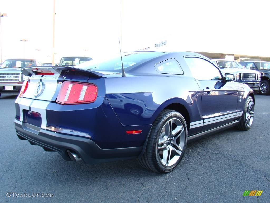 2010 Mustang Shelby GT500 Coupe - Kona Blue Metallic / Charcoal Black/White photo #3