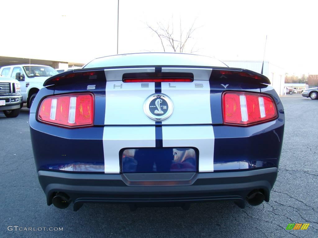 2010 Mustang Shelby GT500 Coupe - Kona Blue Metallic / Charcoal Black/White photo #4