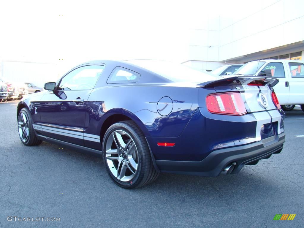 2010 Mustang Shelby GT500 Coupe - Kona Blue Metallic / Charcoal Black/White photo #5