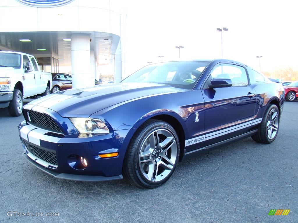 2010 Mustang Shelby GT500 Coupe - Kona Blue Metallic / Charcoal Black/White photo #7