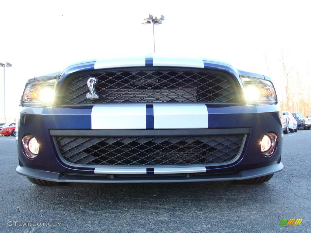 2010 Mustang Shelby GT500 Coupe - Kona Blue Metallic / Charcoal Black/White photo #9