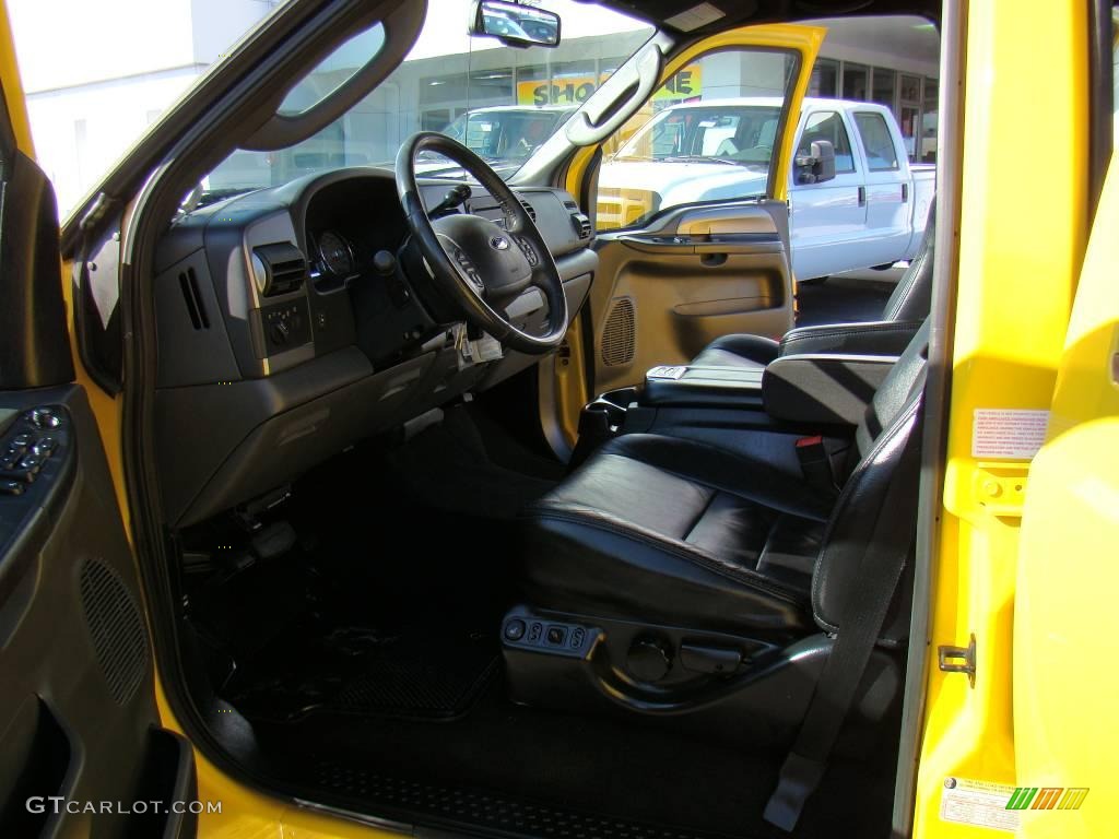 2006 F250 Super Duty Amarillo Special Edition Crew Cab 4x4 - Screaming Yellow / Black photo #8