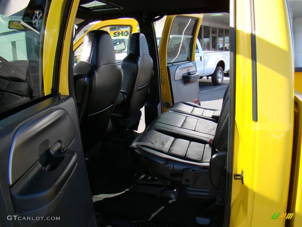 2006 F250 Super Duty Amarillo Special Edition Crew Cab 4x4 - Screaming Yellow / Black photo #9