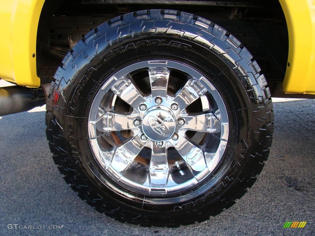 2006 F250 Super Duty Amarillo Special Edition Crew Cab 4x4 - Screaming Yellow / Black photo #14