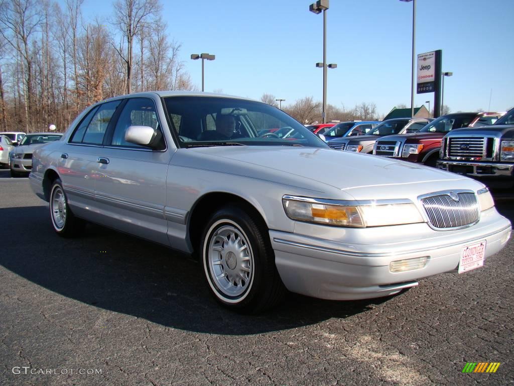 1997 Grand Marquis LS - Silver Frost Metallic / Slate Blue photo #1