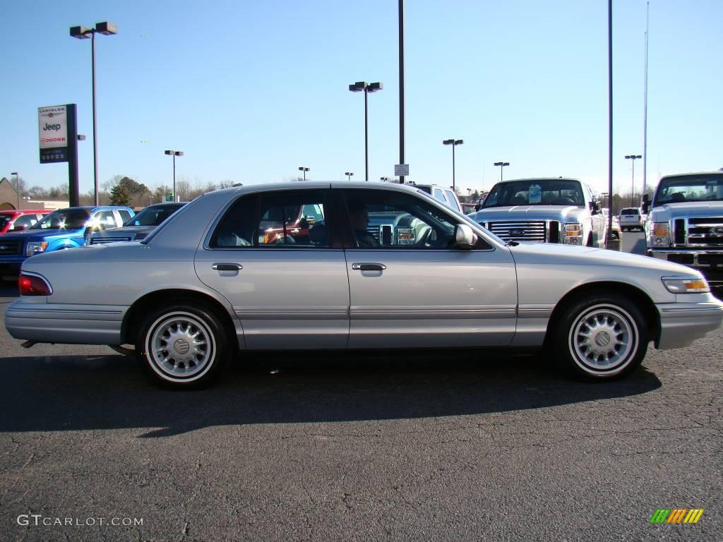 1997 Grand Marquis LS - Silver Frost Metallic / Slate Blue photo #2