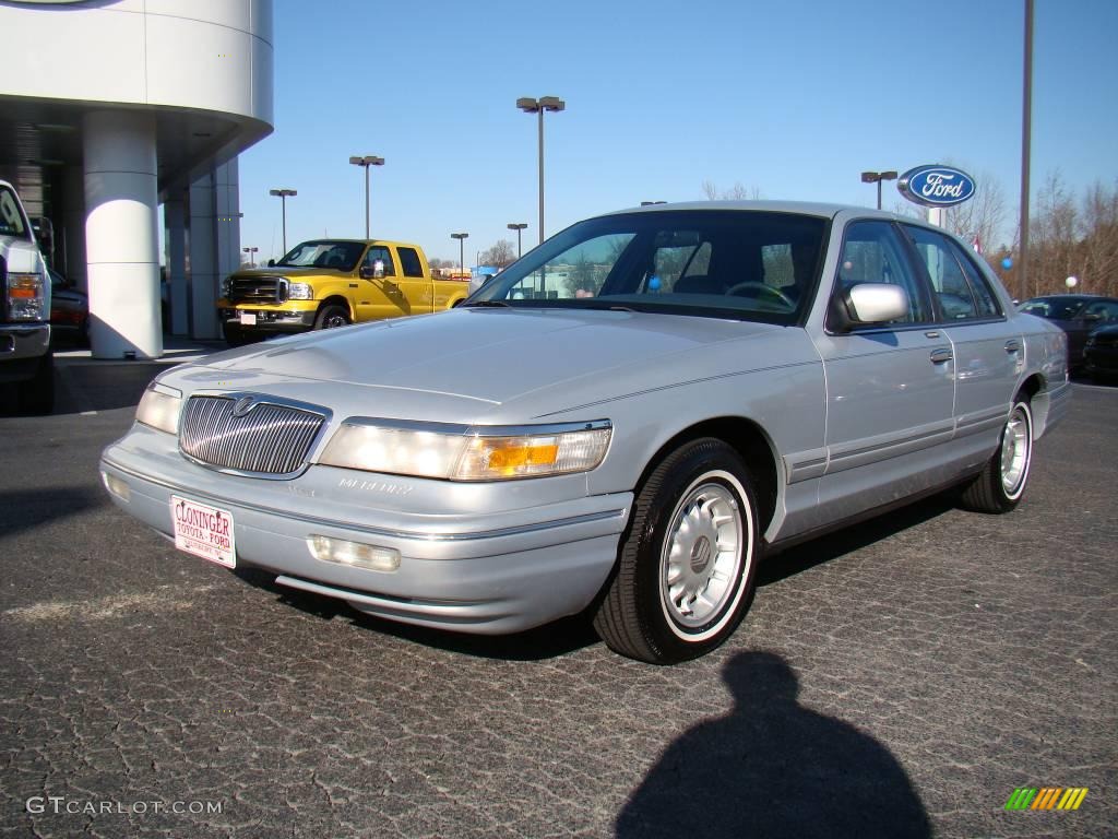 1997 Grand Marquis LS - Silver Frost Metallic / Slate Blue photo #6