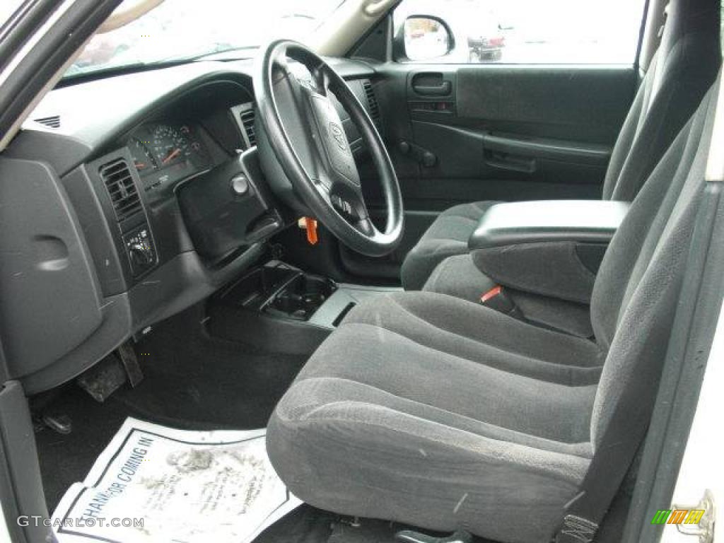 2003 Dakota Club Cab - Bright White / Dark Slate Gray photo #10