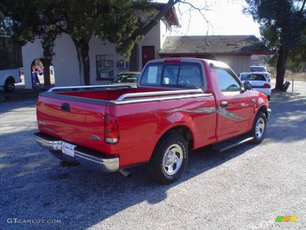 1998 F150 XL Regular Cab - Bright Red / Medium Graphite photo #5