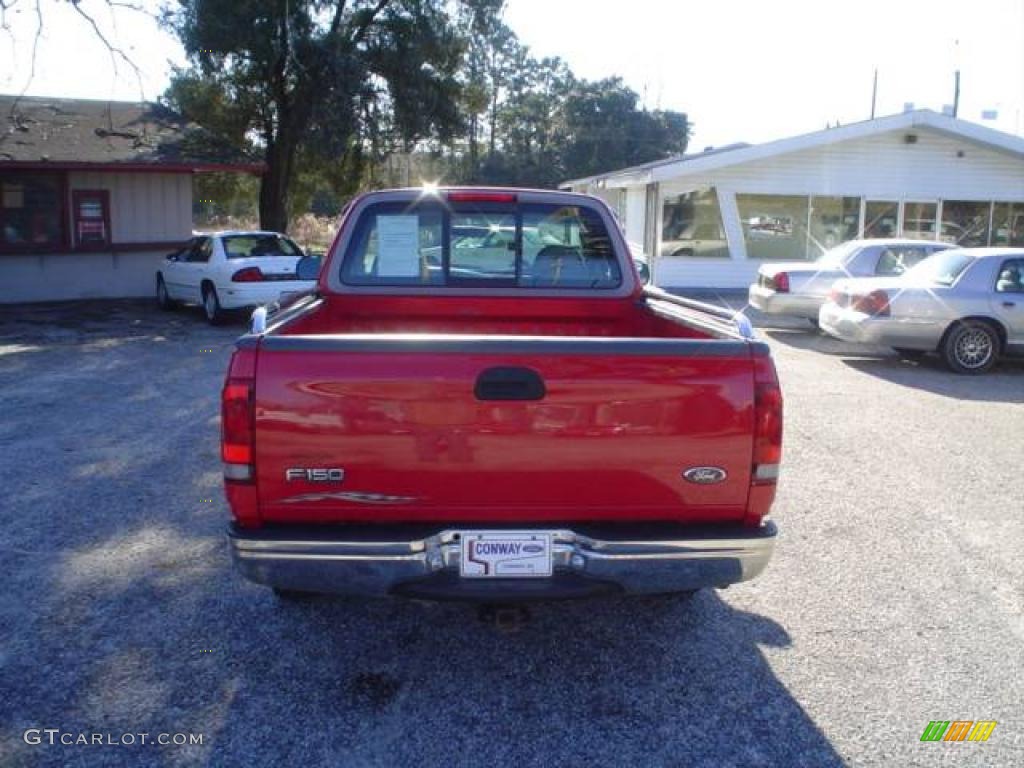 1998 F150 XL Regular Cab - Bright Red / Medium Graphite photo #6