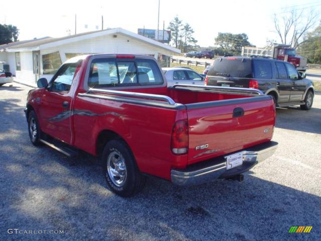 1998 F150 XL Regular Cab - Bright Red / Medium Graphite photo #7