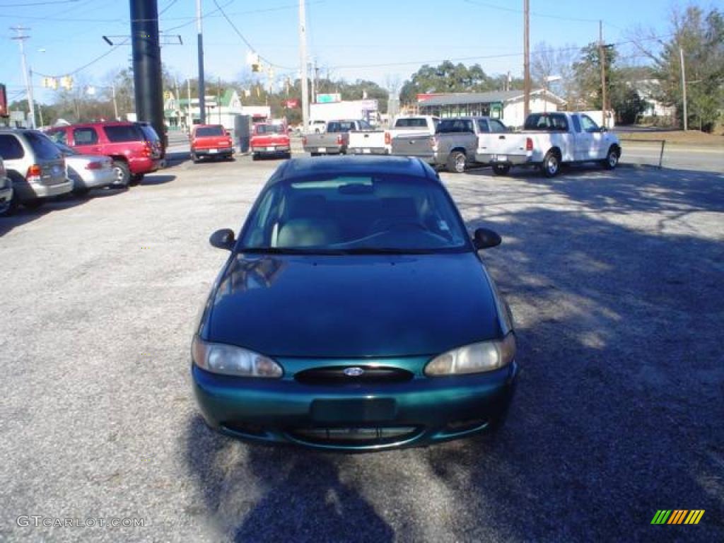 1997 Escort Sedan - Pacific Green Metallic / Gray photo #2