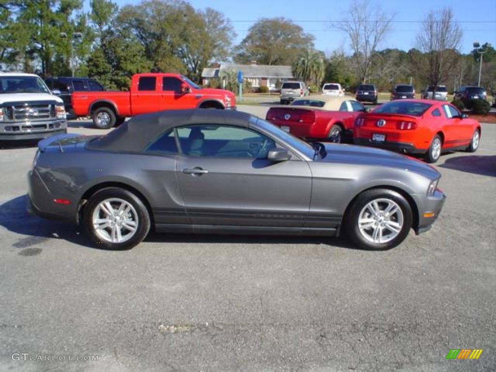 2010 Mustang V6 Convertible - Sterling Grey Metallic / Charcoal Black photo #4